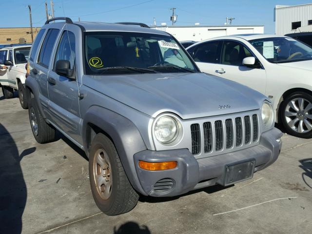 1J4GK48K14W127326 - 2004 JEEP LIBERTY SP SILVER photo 1