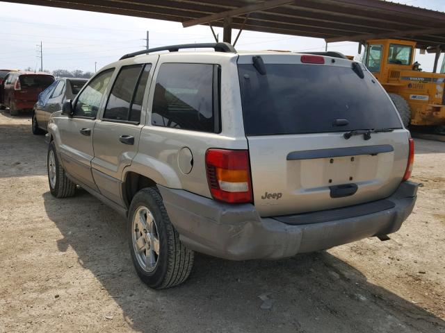 1J4GW48S83C553387 - 2003 JEEP GRAND CHER BEIGE photo 3