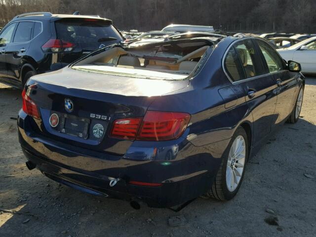 WBAFU7C51BC879327 - 2011 BMW 535 XI BLUE photo 4