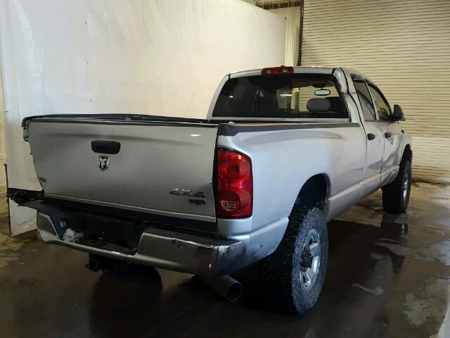 3D7KS28A58G107571 - 2008 DODGE RAM 2500 S SILVER photo 4