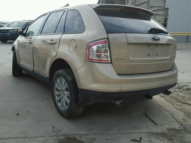 2FMDK39C07BA93293 - 2007 FORD EDGE SEL P BEIGE photo 3