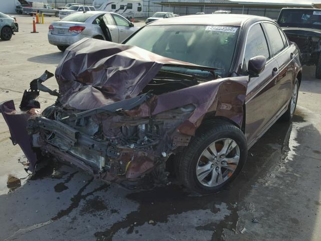 JHMCP26468C072716 - 2008 HONDA ACCORD LXP MAROON photo 2