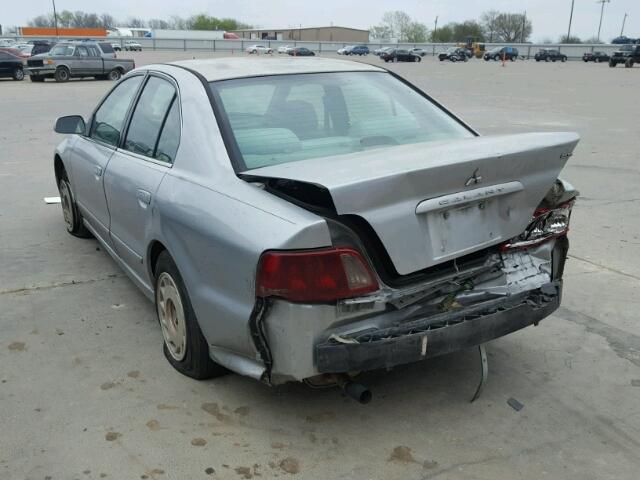 4A3AA46GX3E104142 - 2003 MITSUBISHI GALANT ES SILVER photo 3