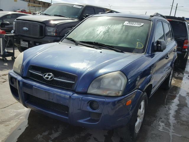 KM8JM12B77U648060 - 2007 HYUNDAI TUCSON GLS BLUE photo 2