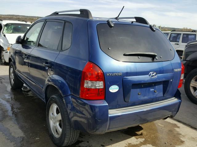 KM8JM12B77U648060 - 2007 HYUNDAI TUCSON GLS BLUE photo 3