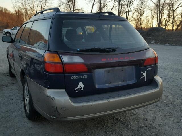 4S3BH675847642758 - 2004 SUBARU LEGACY OUT BLUE photo 3
