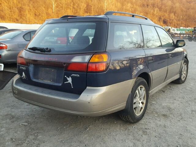 4S3BH675847642758 - 2004 SUBARU LEGACY OUT BLUE photo 4