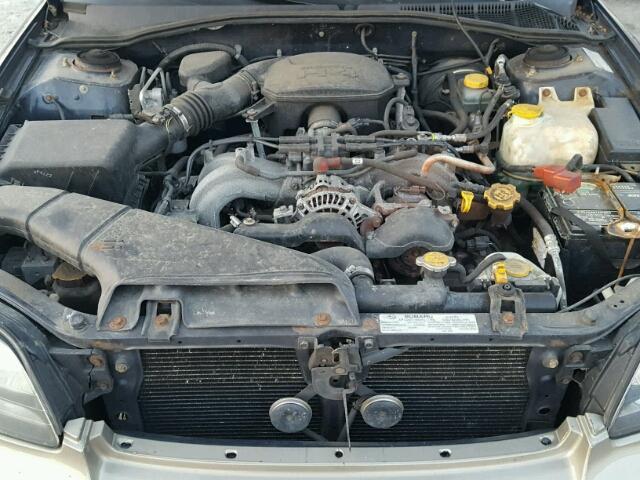 4S3BH675847642758 - 2004 SUBARU LEGACY OUT BLUE photo 7
