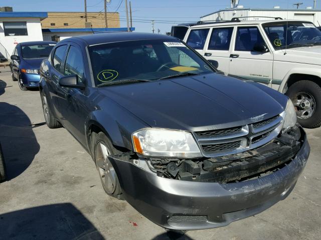 1C3CDZAB0CN157755 - 2012 DODGE AVENGER SE GRAY photo 1