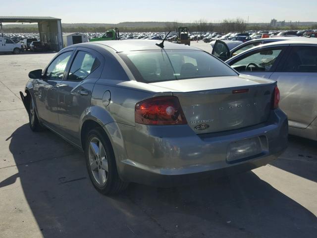 1C3CDZAB0CN157755 - 2012 DODGE AVENGER SE GRAY photo 3