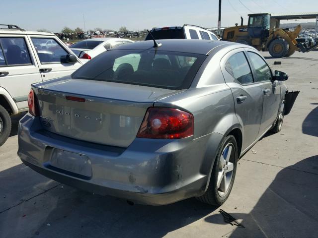 1C3CDZAB0CN157755 - 2012 DODGE AVENGER SE GRAY photo 4