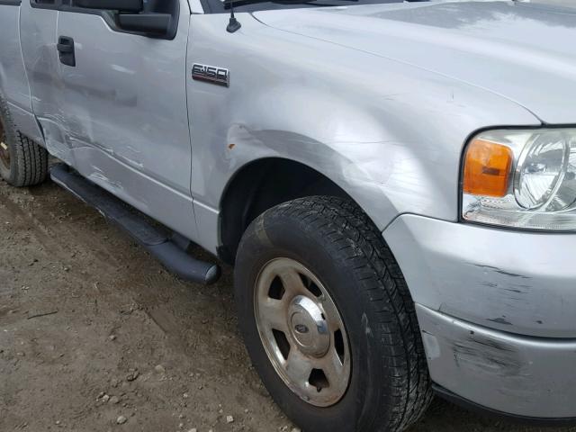 1FTRX14W37NA08310 - 2007 FORD F150 SILVER photo 9