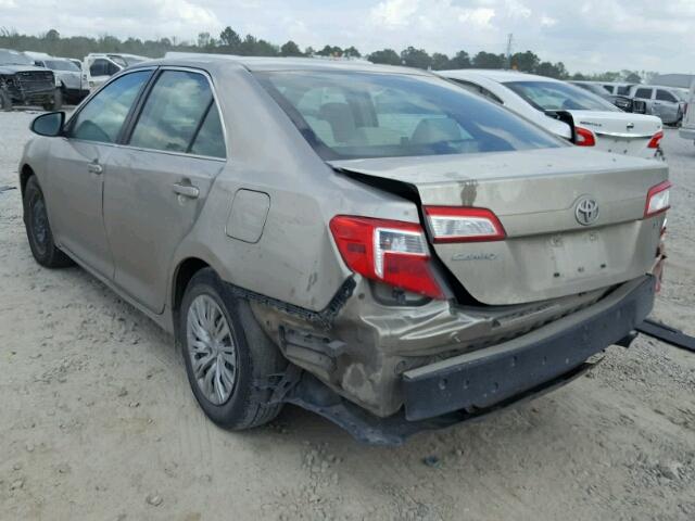 4T1BF1FK6DU259768 - 2013 TOYOTA CAMRY L TAN photo 3