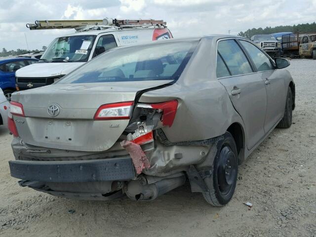 4T1BF1FK6DU259768 - 2013 TOYOTA CAMRY L TAN photo 4