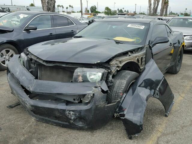 2G1FE1E34C9168358 - 2012 CHEVROLET CAMARO LS BLACK photo 2