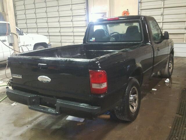 1FTYR10D48PA03018 - 2008 FORD RANGER BLACK photo 4