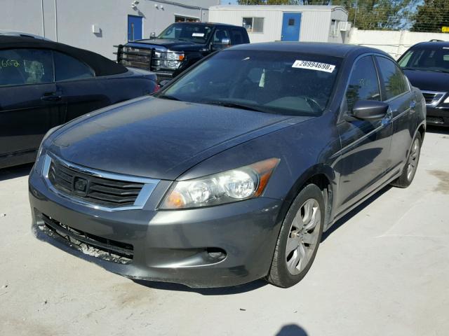 1HGCP36819A014389 - 2009 HONDA ACCORD EXL GRAY photo 2