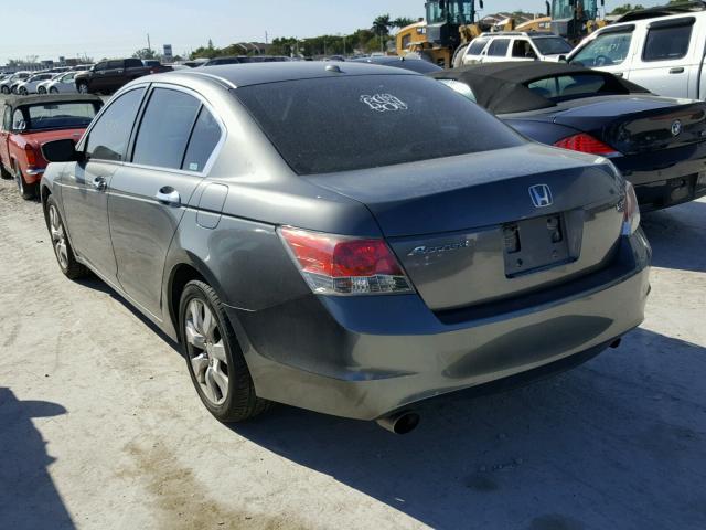 1HGCP36819A014389 - 2009 HONDA ACCORD EXL GRAY photo 3