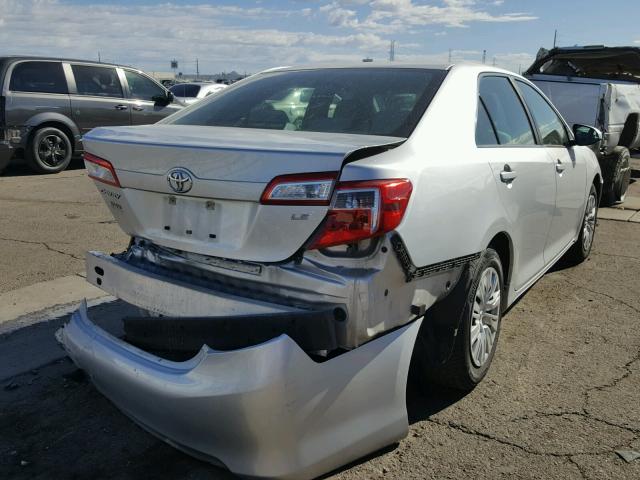 4T1BF1FK5DU274634 - 2013 TOYOTA CAMRY L SILVER photo 4