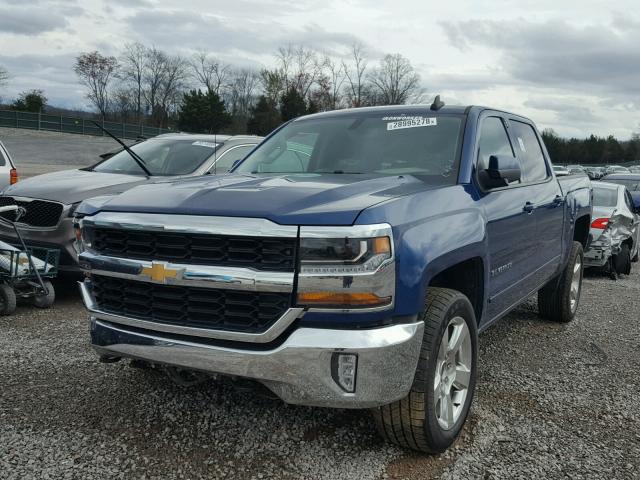 3GCUKREC0GG321447 - 2016 CHEVROLET SILVERADO BLUE photo 2