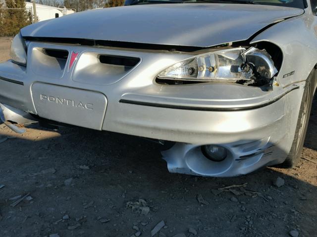 1G2NV12E74C155479 - 2004 PONTIAC GRAND AM G SILVER photo 9