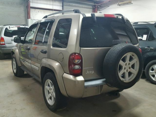 1J4GK58K15W686849 - 2005 JEEP LIBERTY LI TAN photo 3