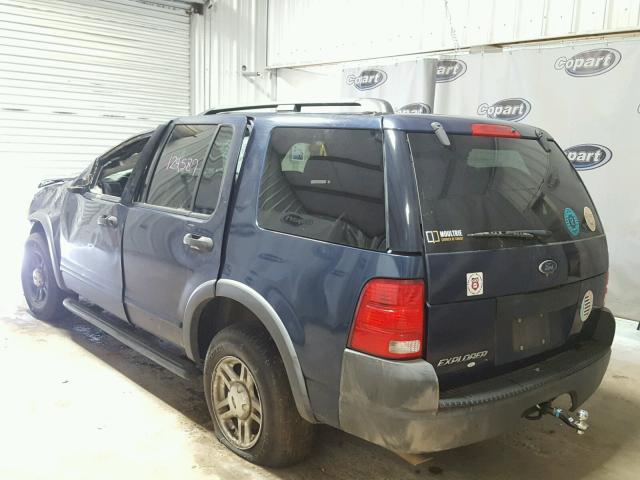 1FMZU62K93UC19187 - 2003 FORD EXPLORER X BLUE photo 3