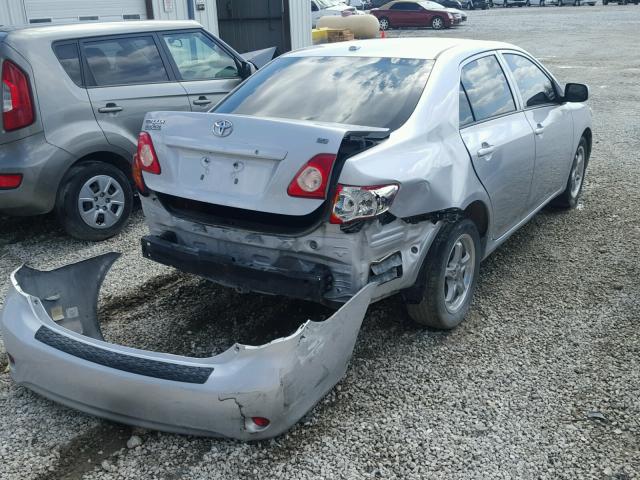 1NXBU4EE1AZ269249 - 2010 TOYOTA COROLLA BA SILVER photo 4