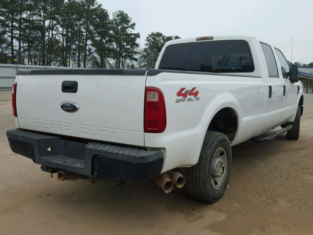 1FTSW21R08EB39186 - 2008 FORD F250 SUPER WHITE photo 4