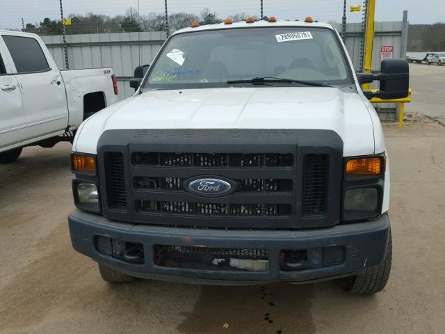 1FTSW21R08EB39186 - 2008 FORD F250 SUPER WHITE photo 9