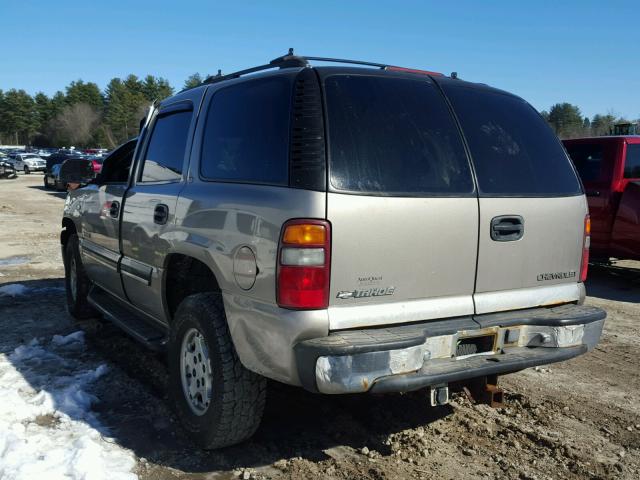 1GNEK13T91J178262 - 2001 CHEVROLET TAHOE K150 SILVER photo 3