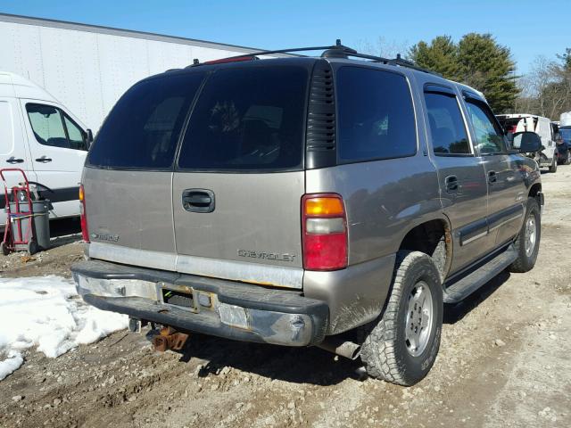 1GNEK13T91J178262 - 2001 CHEVROLET TAHOE K150 SILVER photo 4