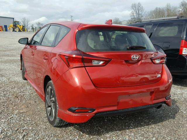 JTNKARJE4GJ520352 - 2016 TOYOTA SCION IM RED photo 3