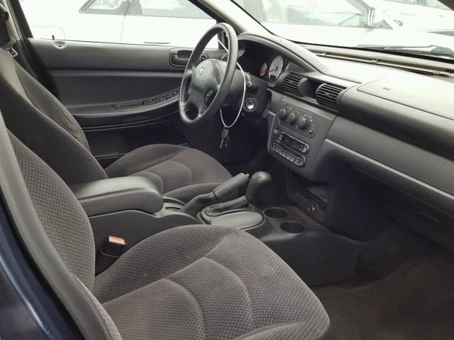 1B3EL46J15N519137 - 2005 DODGE STRATUS SX BLUE photo 5