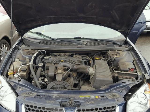 1B3EL46J15N519137 - 2005 DODGE STRATUS SX BLUE photo 7