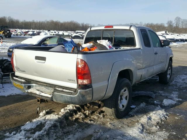 5TEUX42N98Z562486 - 2008 TOYOTA TACOMA ACC SILVER photo 4