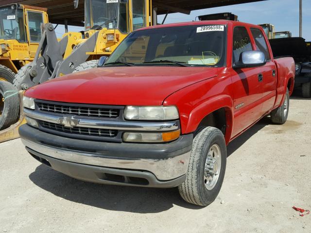 1GCGC13U62F130052 - 2002 CHEVROLET SILVERADO RED photo 2