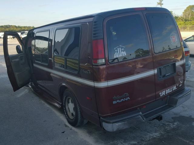 1GDFG15M2W1100896 - 1998 GMC SAVANA RV MAROON photo 3