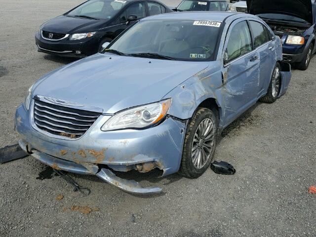 1C3CCBCG5DN674229 - 2013 CHRYSLER 200 LIMITE BLUE photo 2