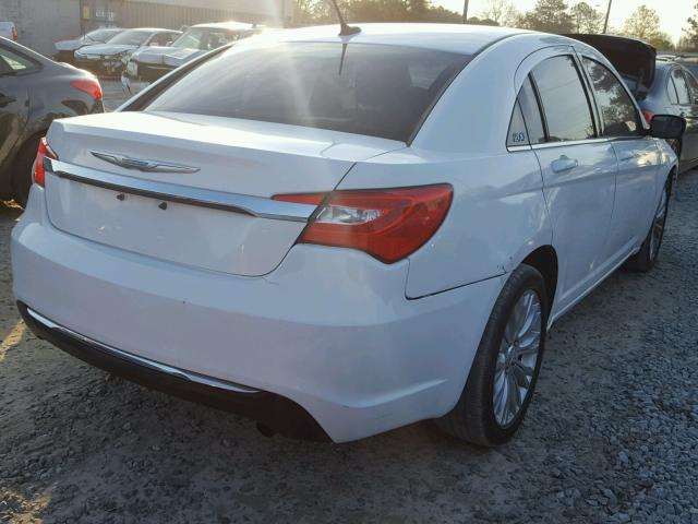 1C3CCBAB4CN149569 - 2012 CHRYSLER 200 LX WHITE photo 4