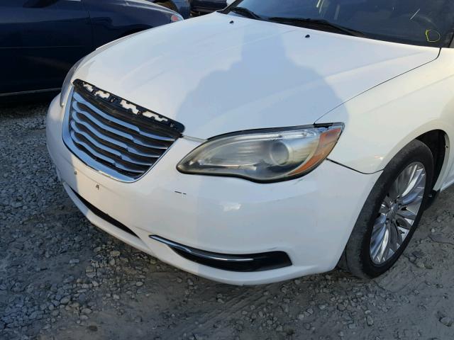 1C3CCBAB4CN149569 - 2012 CHRYSLER 200 LX WHITE photo 9