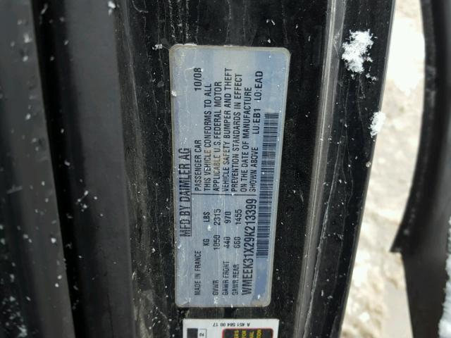 WMEEK31X29K213399 - 2009 SMART FORTWO PAS 银色 照片 10