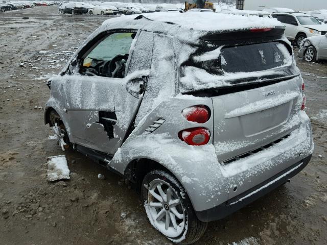 WMEEK31X29K213399 - 2009 SMART FORTWO PAS 银色 照片 3