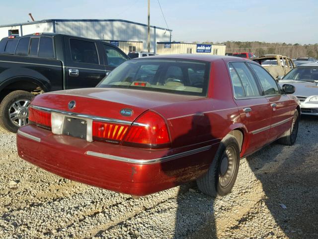 2MEFM75W0YX682619 - 2000 MERCURY GRAND MARQ BURGUNDY photo 4