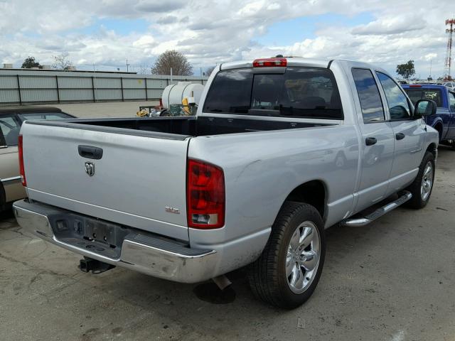 1D7HA18D35S215483 - 2005 DODGE RAM 1500 S SILVER photo 4