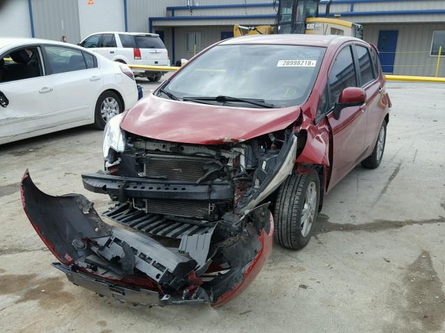 3N1CE2CPXEL371683 - 2014 NISSAN VERSA NOTE RED photo 2