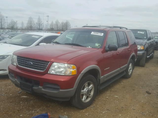 1FMZU73E72ZB96928 - 2002 FORD EXPLORER X BURGUNDY photo 2