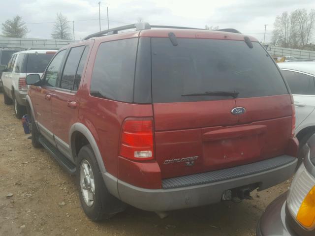 1FMZU73E72ZB96928 - 2002 FORD EXPLORER X BURGUNDY photo 3