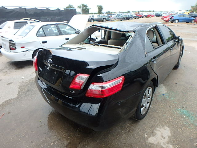 4T1BE46K88U765970 - 2008 TOYOTA CAMRY CE BLACK photo 4