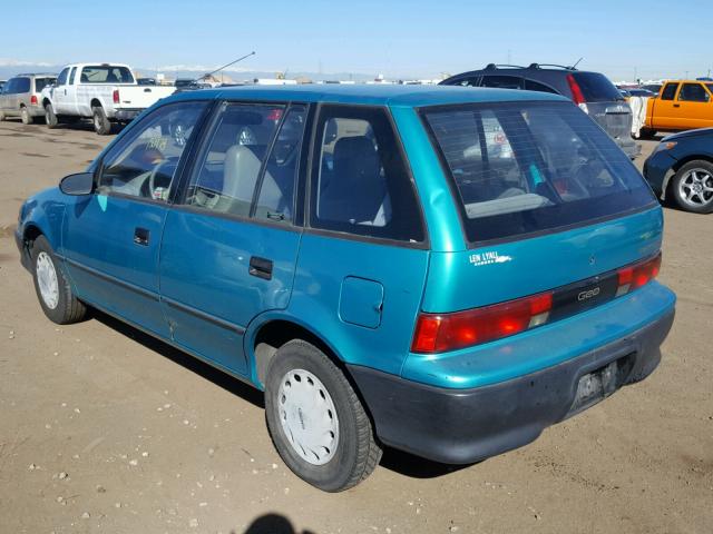 2C1MR6467P6710973 - 1993 GEO METRO GREEN photo 3